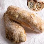A ciabatta with sourdough starter.