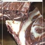 Pinterest image for Cream Cheese Brownies.