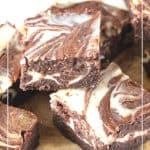 Pinterest image for Cream Cheese Brownies.