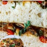 Pinterest image for Focaccia with Sourdough Starter.