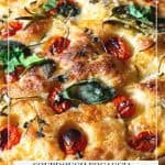 Pinterest image for Focaccia with Sourdough Starter.