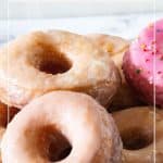 Pinterest image for making donuts with sourdough starter.