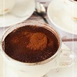 Pinterest image for tiramisu in a cups.