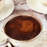 Pinterest image for tiramisu in a cup.