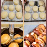 Pinterest image for Cream Filled Donuts with 6 Filled using 2 Methods.