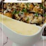 Pinterest image for white sauce.