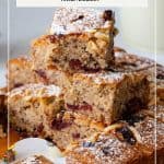 Pinterest image for bars with cranberry and almonds.