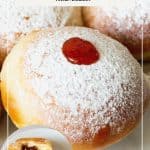Pinterest image for baked donuts.
