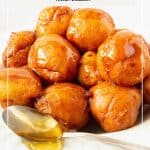Pinterest image for Honey Donuts.