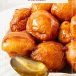 Pinterest image for Honey Donuts.