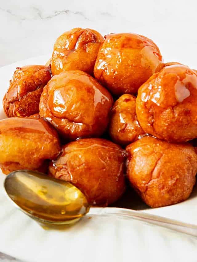 Greek Loukoumades Honey Donuts