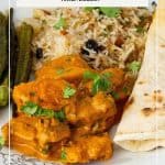 Pinterest image for curry butternut squash.