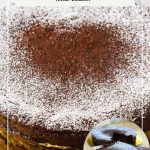 Pinterest image for chocolate torte.