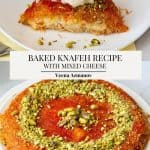 Pinterest image for Knaffeh with Cheese.