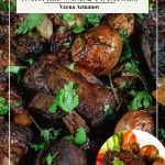 Pinterest image for short ribs braised with red wine.
