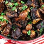 A Dutch oven with short ribs.