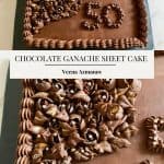 Pinterest image for sheet cake.