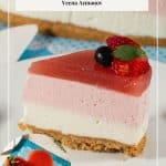 Pinterest image for valentines day cake.
