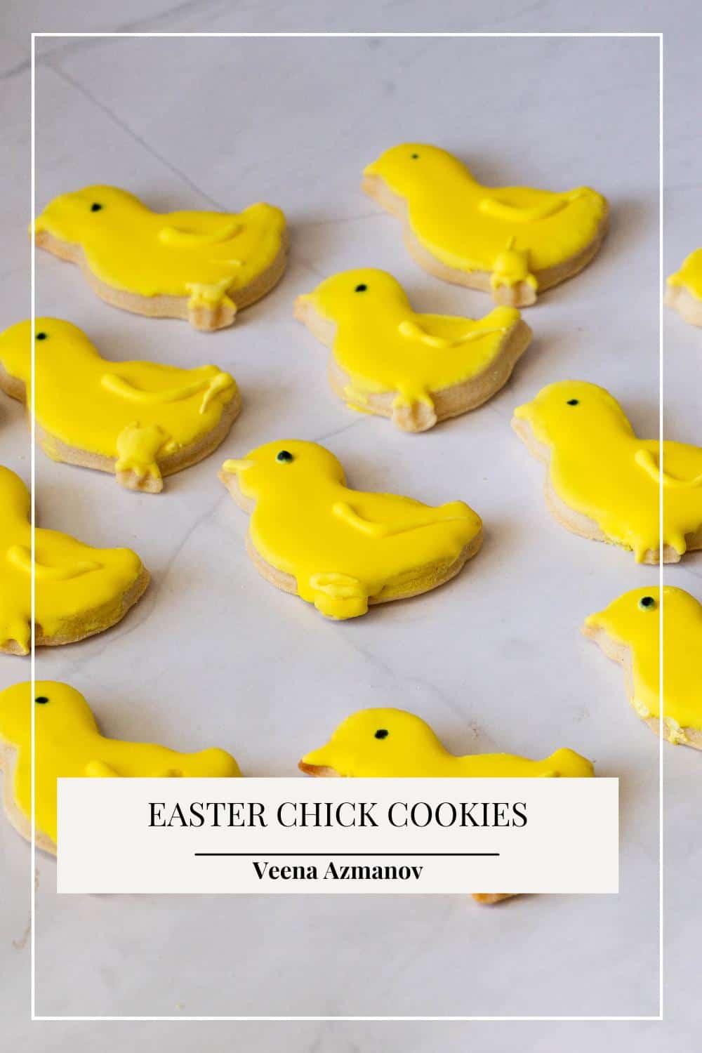 Pinterest image for Easter sugar cookies.
