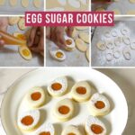 Pinterest image for egg sandwich cookies.