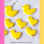 Pinterest image for Chick Sugar Cookies for Easter.