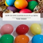 Pinterest image for Dyeing Eggs with food Color.