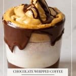 Pinterest image for chocolate coffee.