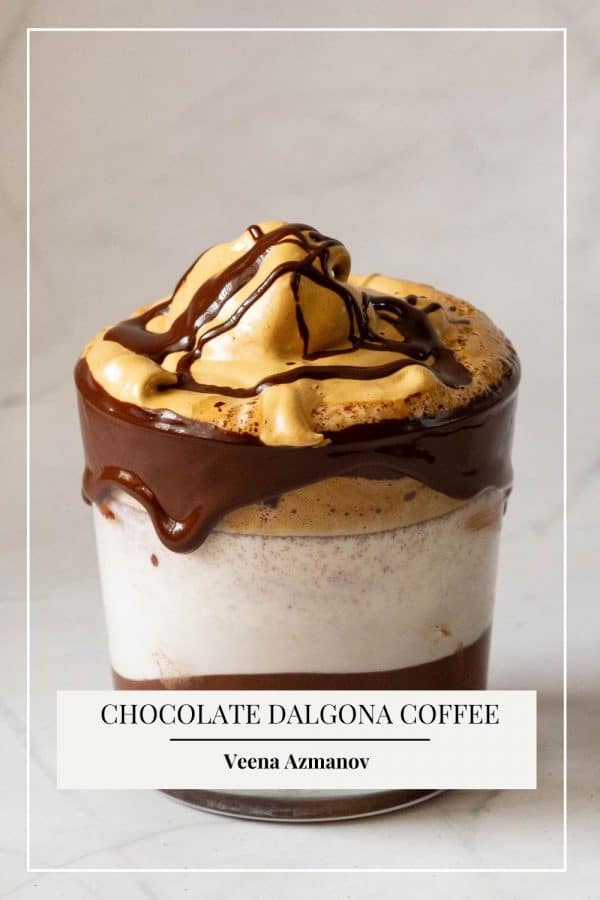 Pinterest image for chocolate coffee.