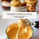 Pinterest image for whipped coffee.