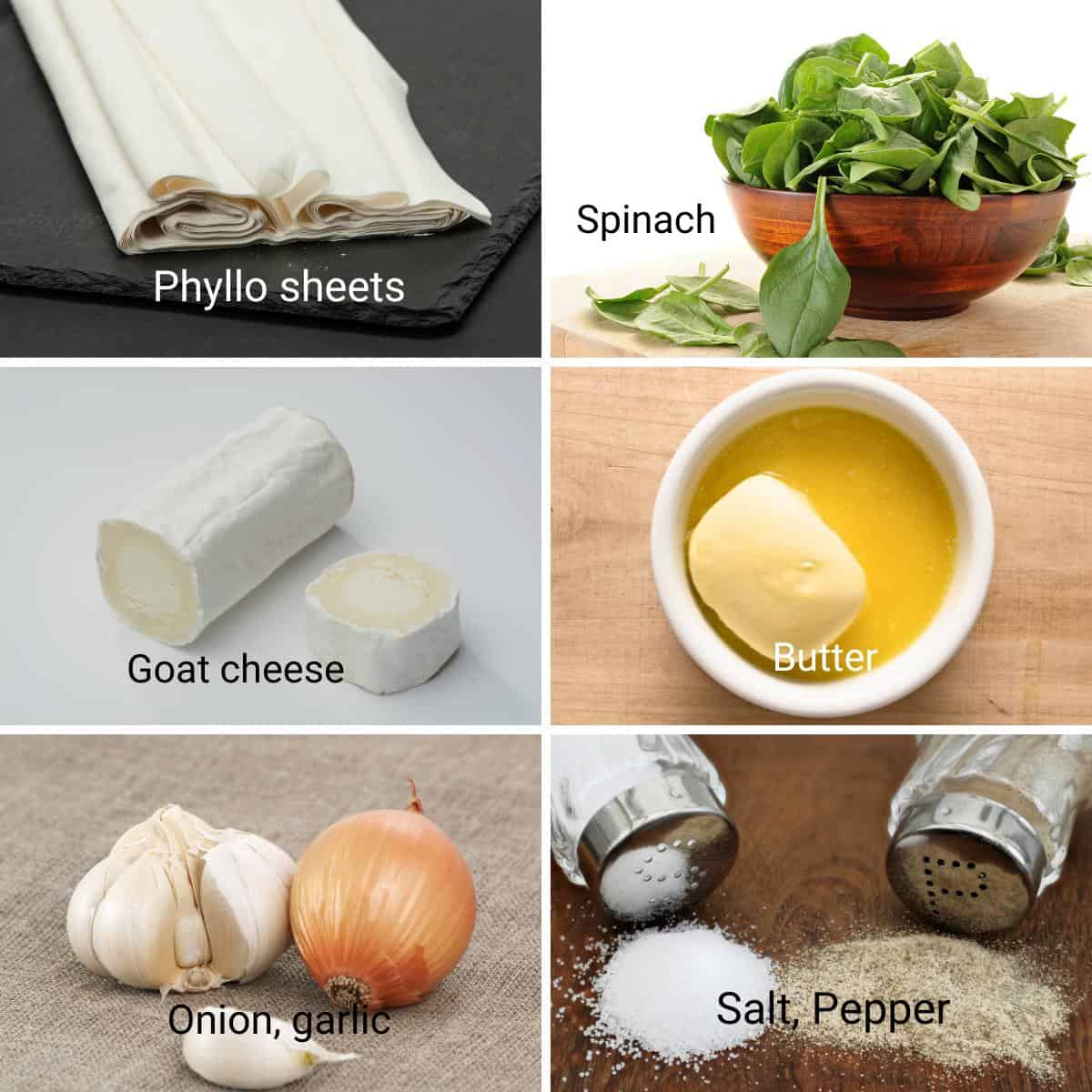 Ingredients for strudel.