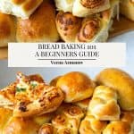 Pinterest image for baking bread.