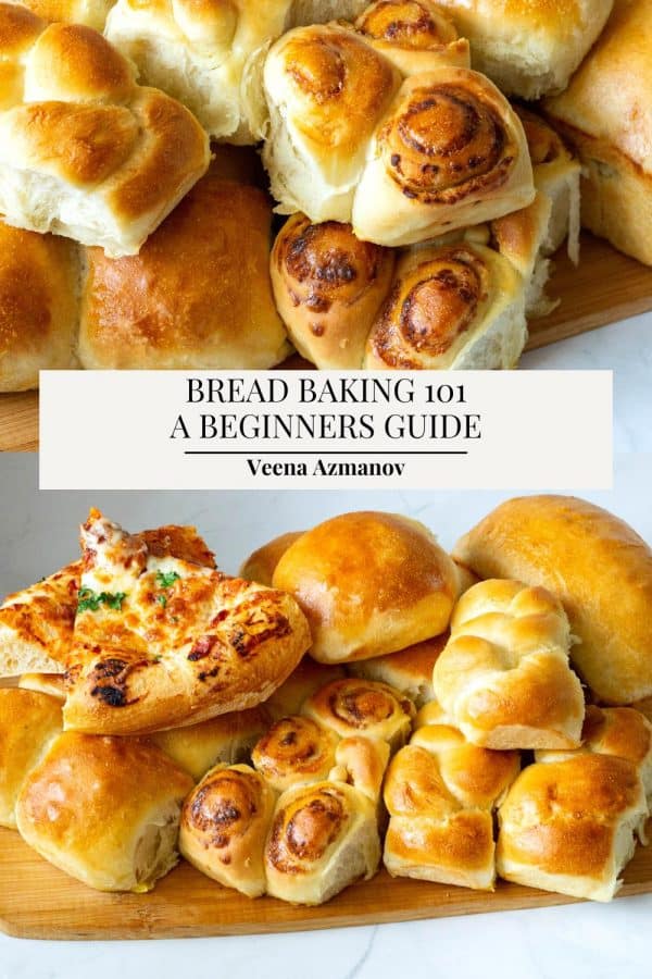 Pinterest image for baking bread.