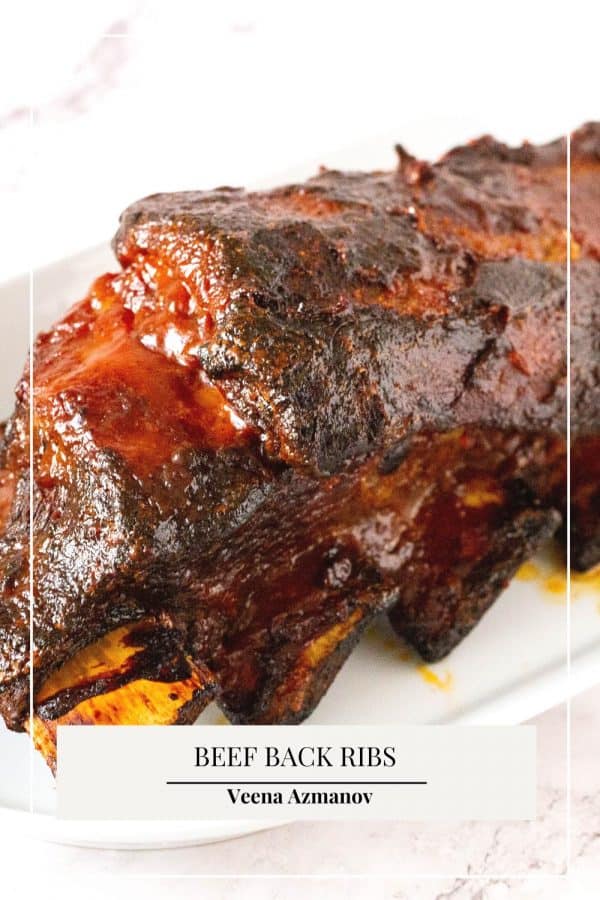 Pinterest image for ribs from Beef Back.