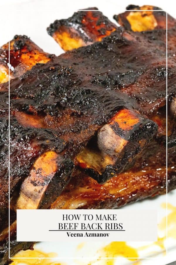 Pinterest image for ribs from Beef Back.