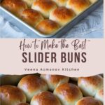 Pinterest image for Homemade Slider Buns.