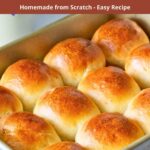 Pinterest image for Homemade Slider Buns.