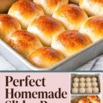 Pinterest image for Homemade Slider Buns.
