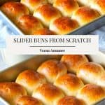Pinterest image for slider buns.