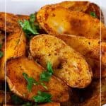 Pinterest image for roast potatoes.