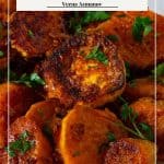 Pinterest image for roast sweet potatoes.