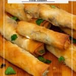 Pinterest image for spanakopita with spinach and goat cheese.