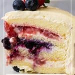 Pinterest image for Chantilly cake.