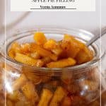 Pinterest image for apple pie filling.