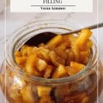 Pinterest image for apple pie filling.
