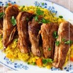 Pinterest image for lamb chops.
