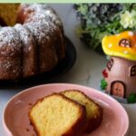 Pinterest image for Orange Bundt Cake with Orange Syrup.