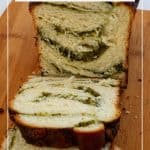Pinterest image for pesto babka.