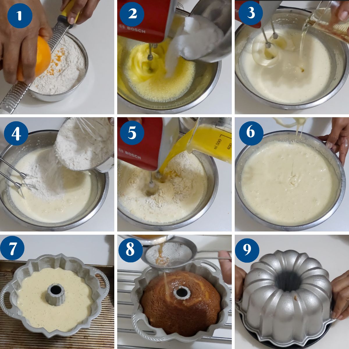 Pinterest image for Orange Bundt Cake with Orange Syrup.