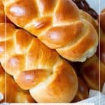 Pinterest image for challah with sourdough.