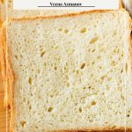 Pinterest image for Pullman bread with sourdough.